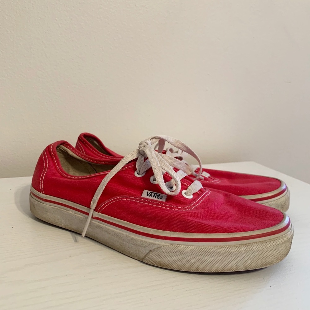 Women’s size 7.5 red Vans